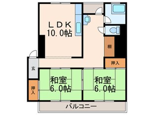 スカイハイツ辻崎の物件間取画像